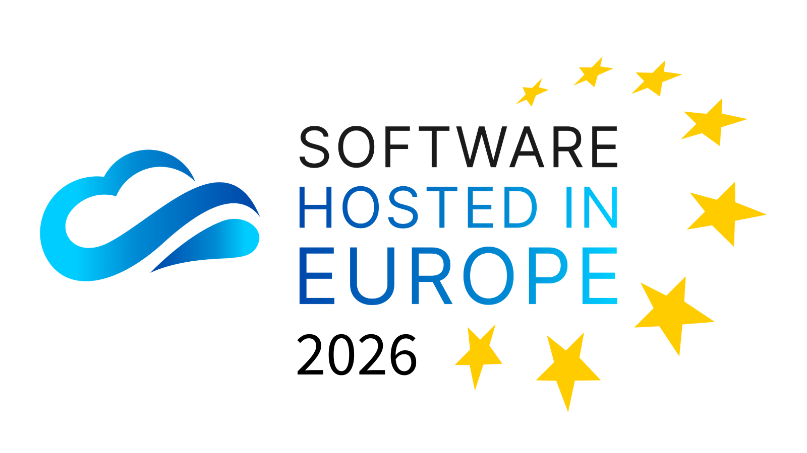Software hosted in Europe Siegel